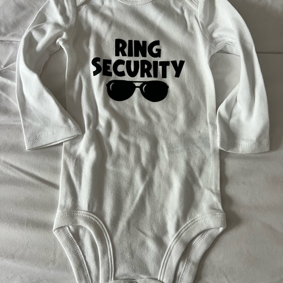 White 'Ring Security' Baby Onesie - Picture 1 of 1